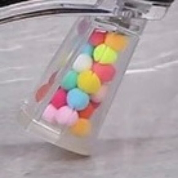 NWOT - Transparent BALL Décor Sandals in Silver (Size 7) *Heel Height 3.15" - Picture 5 of 9